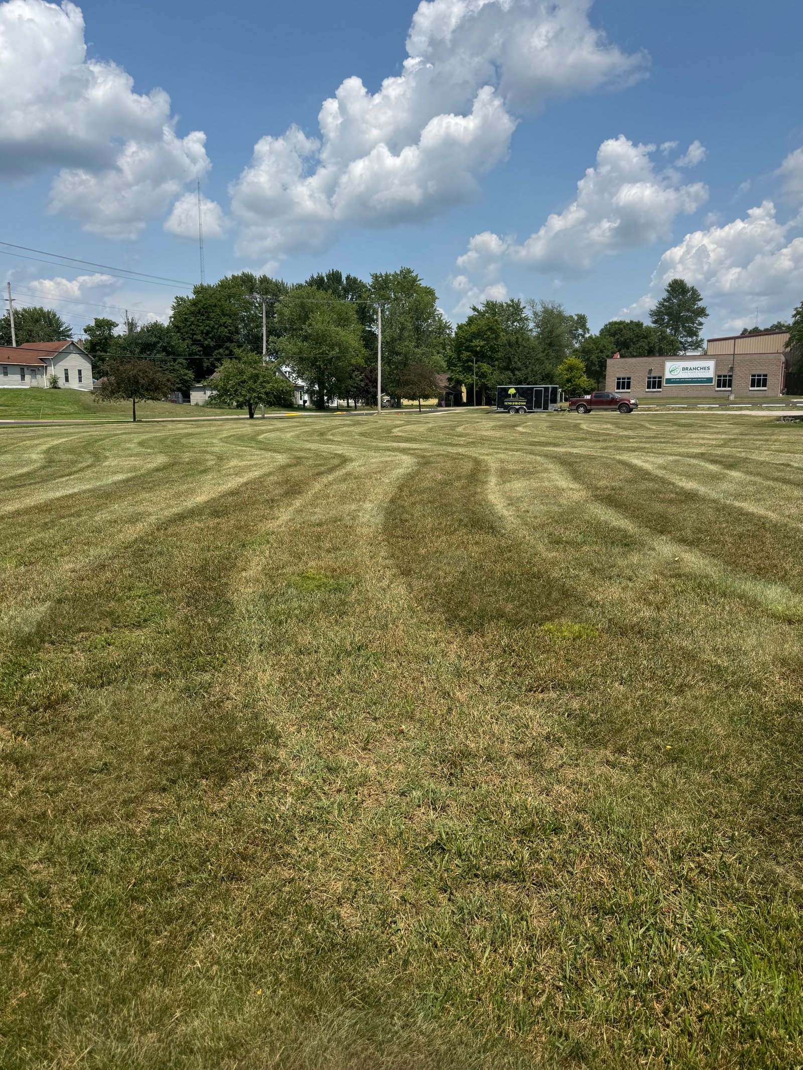 LawnCraft team working on a property